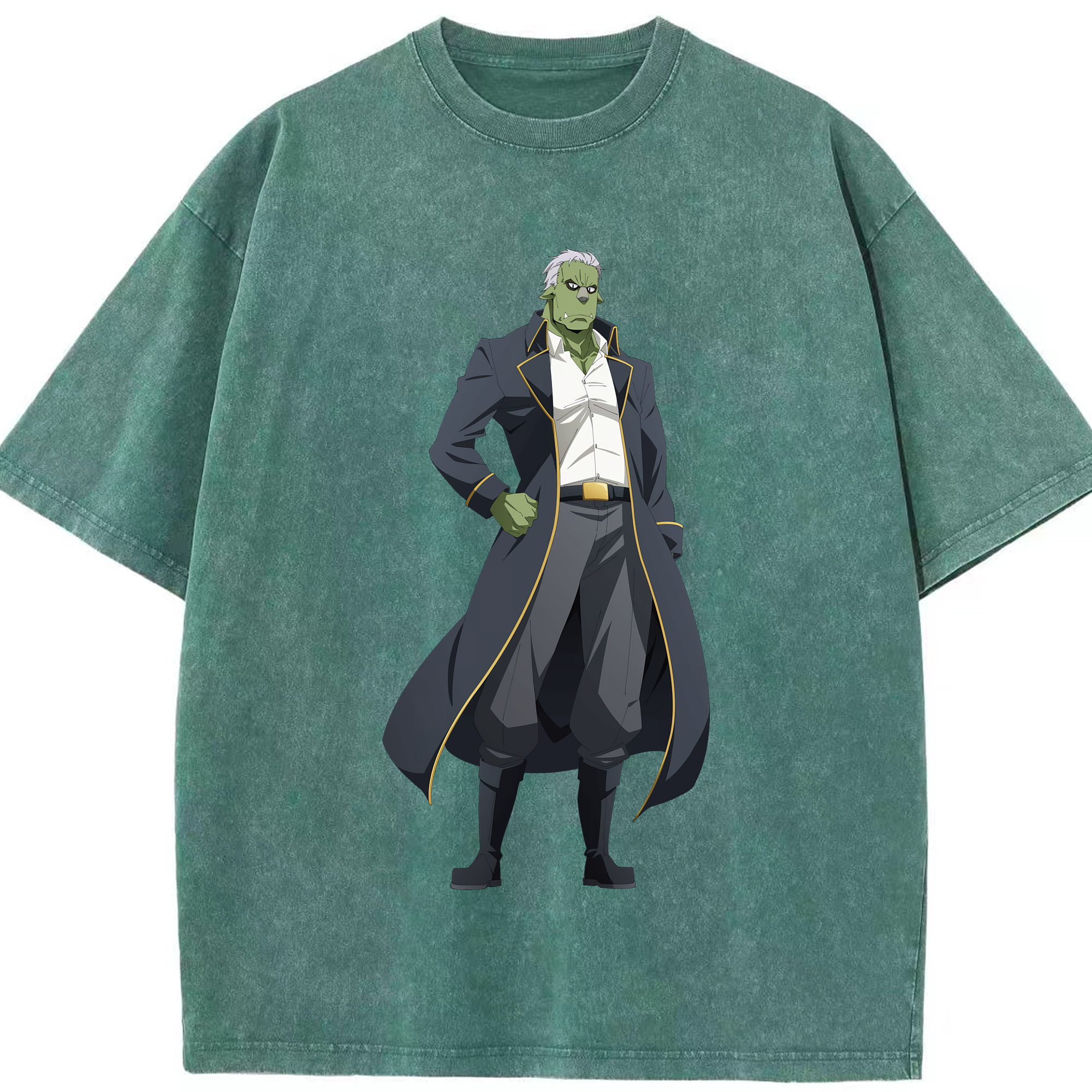 （画像用） 転スラ Regarding Reincarnated to Slime 綿100% ヴィンテージ風 半袖Tシャツ（フロントプリント）